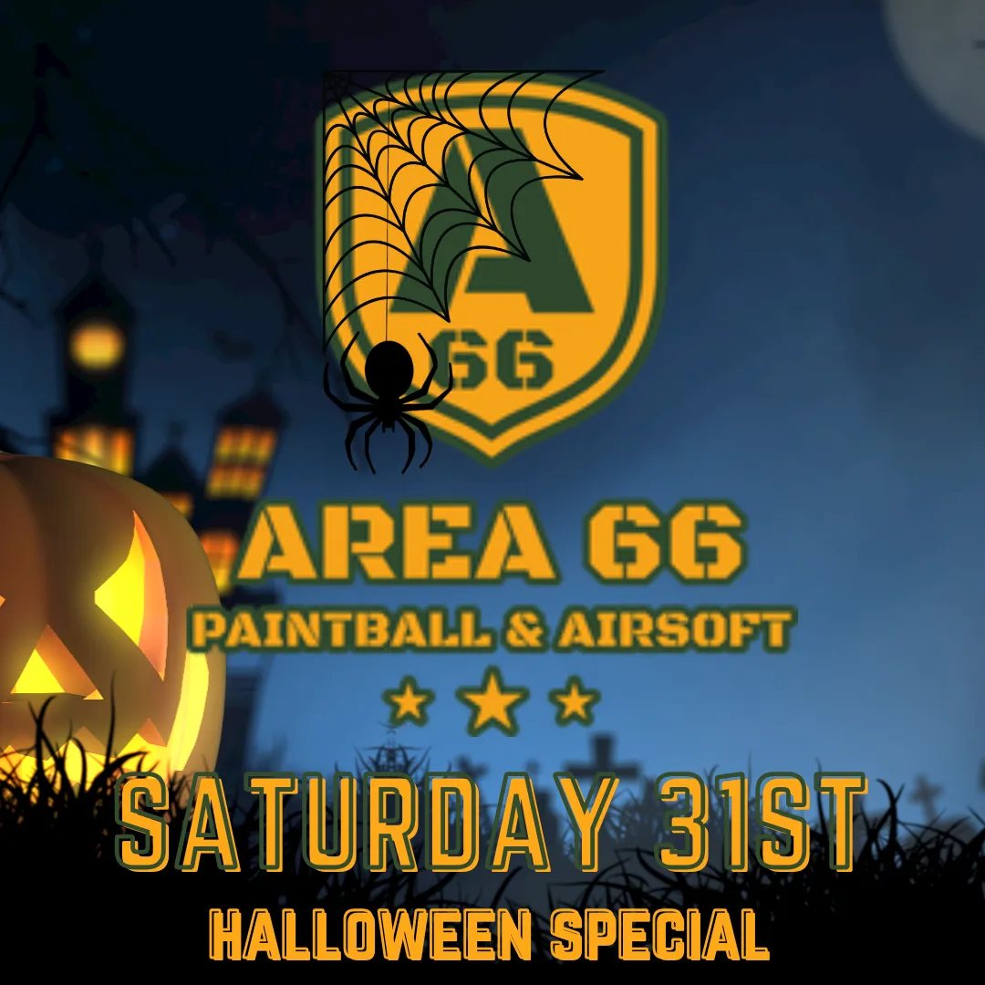 Poster for Halloween Special at Area 66 Airsoft