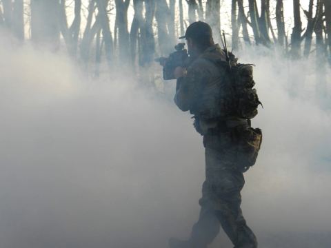 Pushing through the smoke