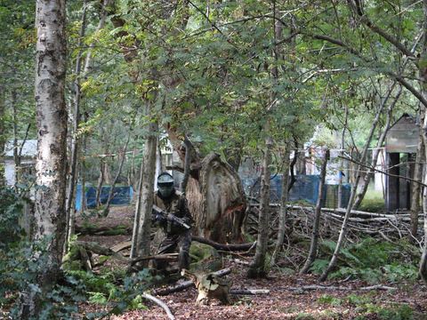A player among the trees