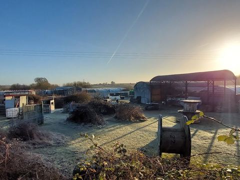 The site at sunset