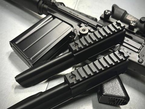 ARES rifle with spare magazines